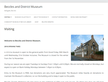 Tablet Screenshot of becclesmuseum.org.uk